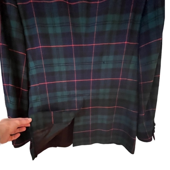 Brooks Brothers Fitzgerald Tartan Flannel Shawl JacketSz 38R - Picture 7 of 8